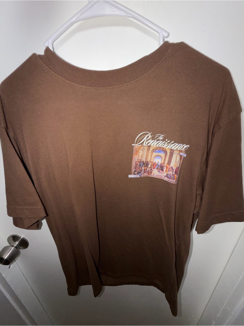 PacSun Brown 'The Renaissance' Graphic Short Sleeve Tee